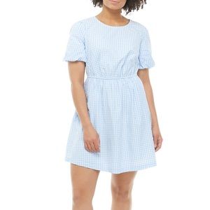 NWOT super cute elastic waist bubble sleeve dress